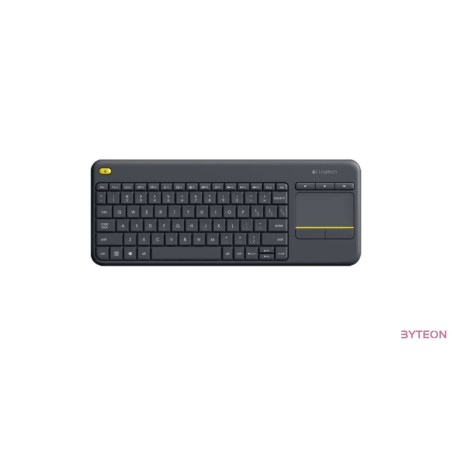 Logitech K400 Plus Touch (DE, Vez.nélküli) - Fekete