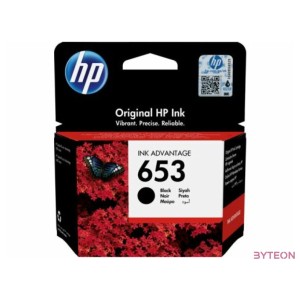 HP 653 eredeti fekete tintapatron