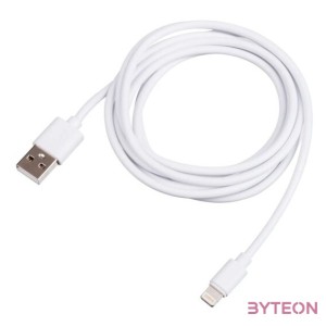 Akyga USB - Lightning kábel (1.8m) - fehér