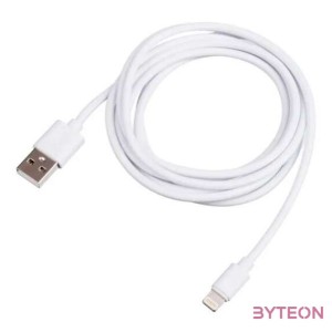 Akyga USB - Lightning kábel (1.8m) - fehér