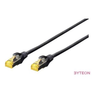 Digitus DK-1644-A-0025,BL hálózati kábel Fekete 0,25 M Cat6a S,FTP (S-STP)