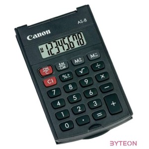 Canon AS-8 számológép Hordozható Kijelző kalkulátor Szürke