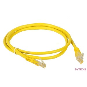 Gembird PP22-1M,Y hálózati kábel Sárga Cat5e