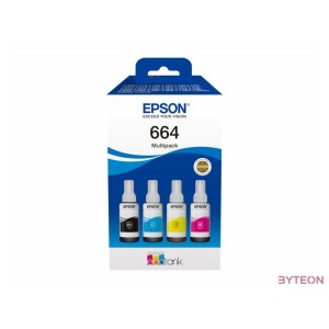 Epson C13T66464A tintapatron 4 dB Kompatibilis Fekete, Cián, Magenta, Sárga