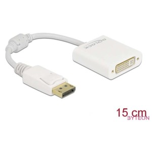 DeLOCK 61010 video átalakító kábel 0,15 M DisplayPort DVI-D Fehér