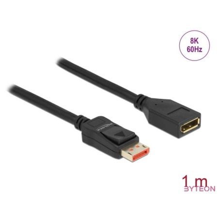 DeLOCK 87070 DisplayPort kábel 1 M Fekete