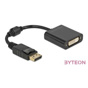 DeLOCK 61008 video átalakító kábel 0,15 M DisplayPort DVI-D Fekete