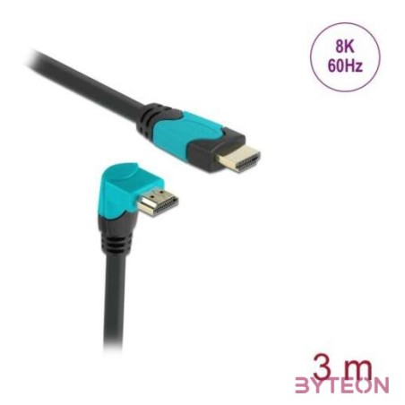 DeLOCK 86993 HDMI kábel 3 M HDMI A-típus (Standard) Fekete, Kék