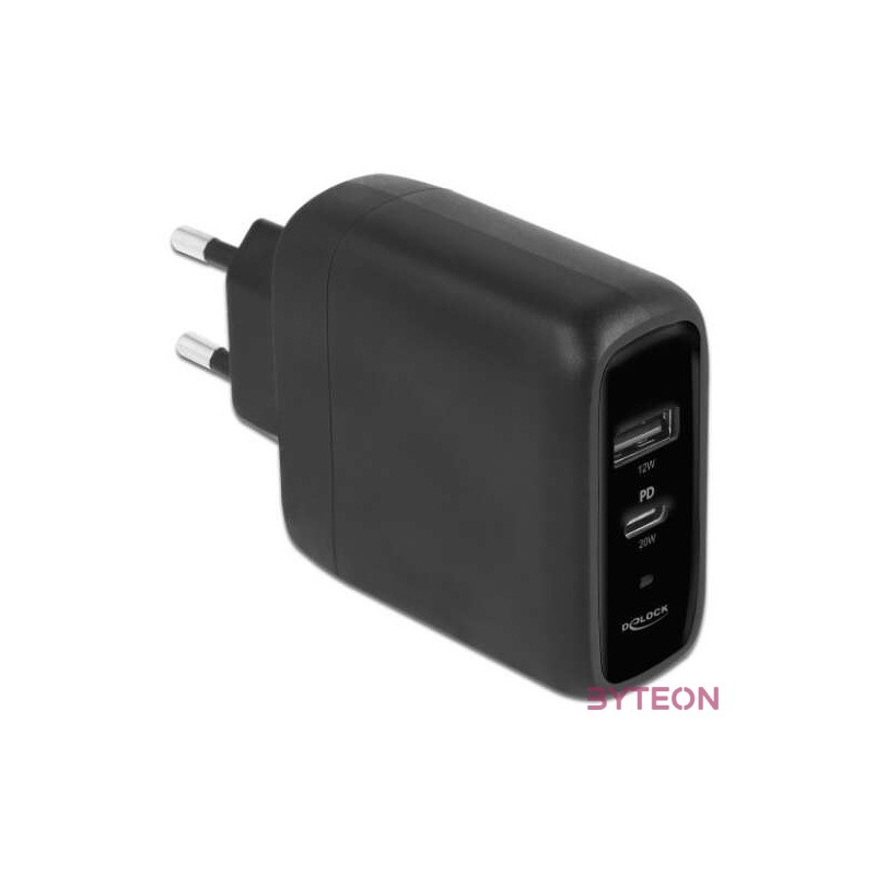 DeLOCK 41455 mobiltelefon töltő Fekete Beltéri