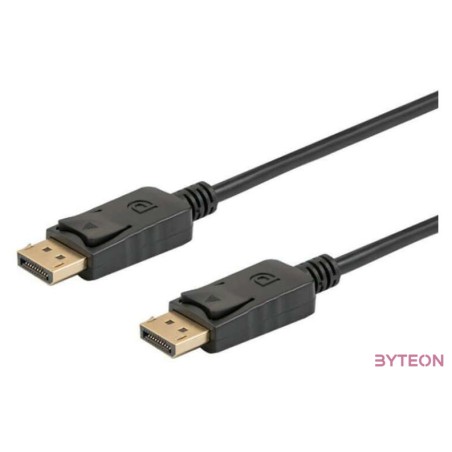 Savio CL-136 DisplayPort kábel 2 M Fekete