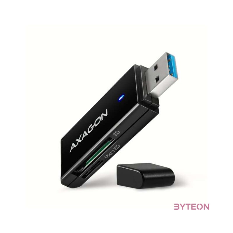 Axagon CRE-S2N kártyaolvasó USB 3.2 Gen 1 (3.1 Gen 1) Type-A Fekete