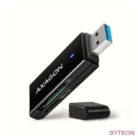 Axagon CRE-S2N kártyaolvasó USB 3.2 Gen 1 (3.1 Gen 1) Type-A Fekete