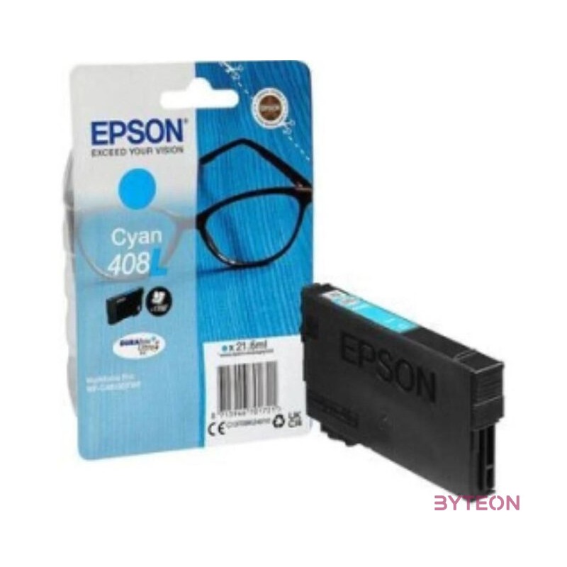 Epson 408L DURABrite Ultra tintapatron 1 dB Eredeti Extra (szuper) kapacitású Cián