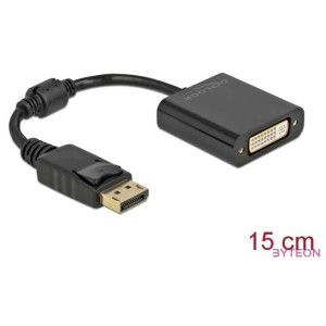 DeLOCK 61008 video átalakító kábel 0,15 M DisplayPort DVI-D Fekete