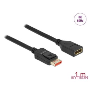 DeLOCK 87070 DisplayPort kábel 1 M Fekete