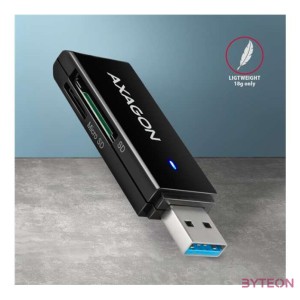 Axagon CRE-S2N kártyaolvasó USB 3.2 Gen 1 (3.1 Gen 1) Type-A Fekete