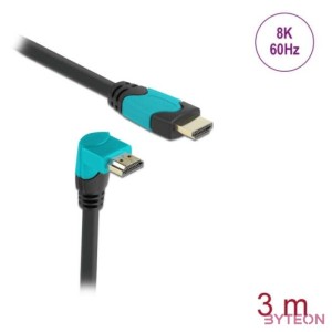 DeLOCK 86993 HDMI kábel 3 M HDMI A-típus (Standard) Fekete, Kék