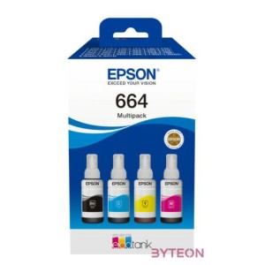 Epson C13T66464A tintapatron 4 dB Kompatibilis Fekete, Cián, Magenta, Sárga