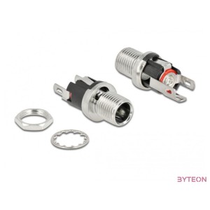 DeLOCK 90056 vezeték csatlakozó DC 5.5 x 2.1 x 12 mm M8P0.75 Króm