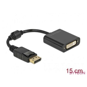 DeLOCK 61008 video átalakító kábel 0,15 M DisplayPort DVI-D Fekete