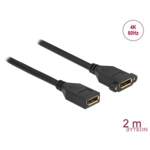 DeLOCK 87101 DisplayPort kábel 2 M Fekete