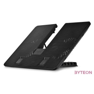 DeepCool U PAL notebook hűtőpad 39,6 cm (15.6) 1000 RPM Fekete