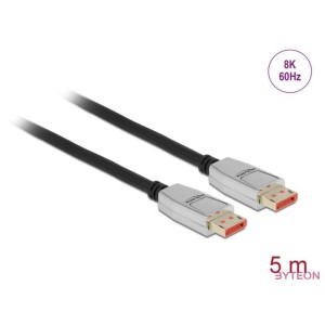 DeLOCK 87043 DisplayPort kábel 5 M Fekete