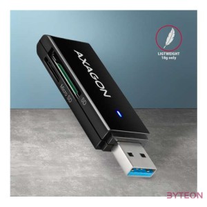 Axagon CRE-S2N kártyaolvasó USB 3.2 Gen 1 (3.1 Gen 1) Type-A Fekete