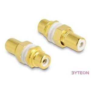 DeLOCK 64141 vezeték csatlakozó 2 x RCA Arany, Fehér