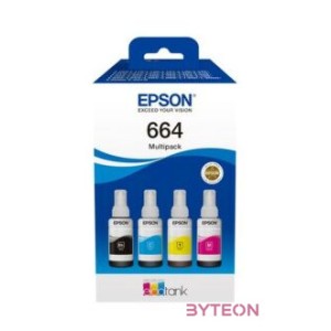 Epson C13T66464A tintapatron 4 dB Kompatibilis Fekete, Cián, Magenta, Sárga