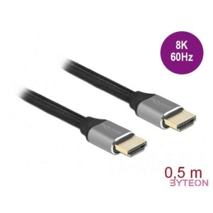 DeLOCK 83994 HDMI kábel 0,5 M HDMI A-típus (Standard) Szürke