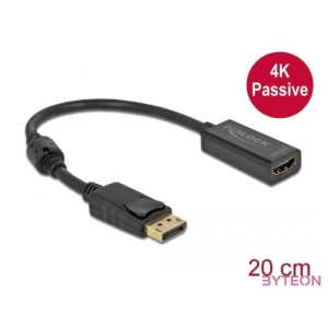 DeLOCK 63559 DisplayPort kábel 0,2 M HDMI Fekete