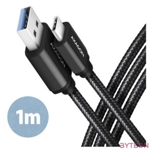 Axagon BUCM3-AM10AB USB kábel 1 M USB 3.2 Gen 1 (3.1 Gen 1) USB C USB A Fekete