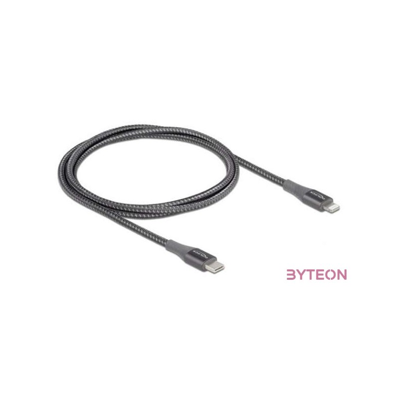 DeLOCK 86631 USB kábel 1 M USB 2.0 USB A Lightning Szürke