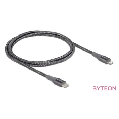 DeLOCK 86631 USB kábel 1 M USB 2.0 USB A Lightning Szürke