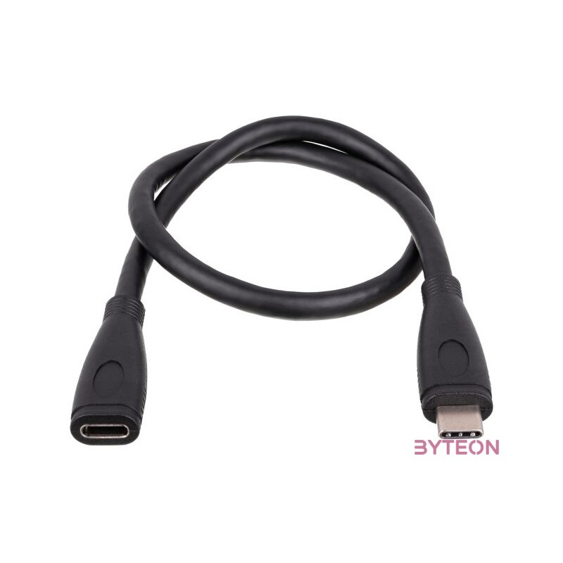 Akyga AK-USB-32 USB kábel 0,3 M USB 3.2 Gen 2 (3.1 Gen 2) USB C Fekete
