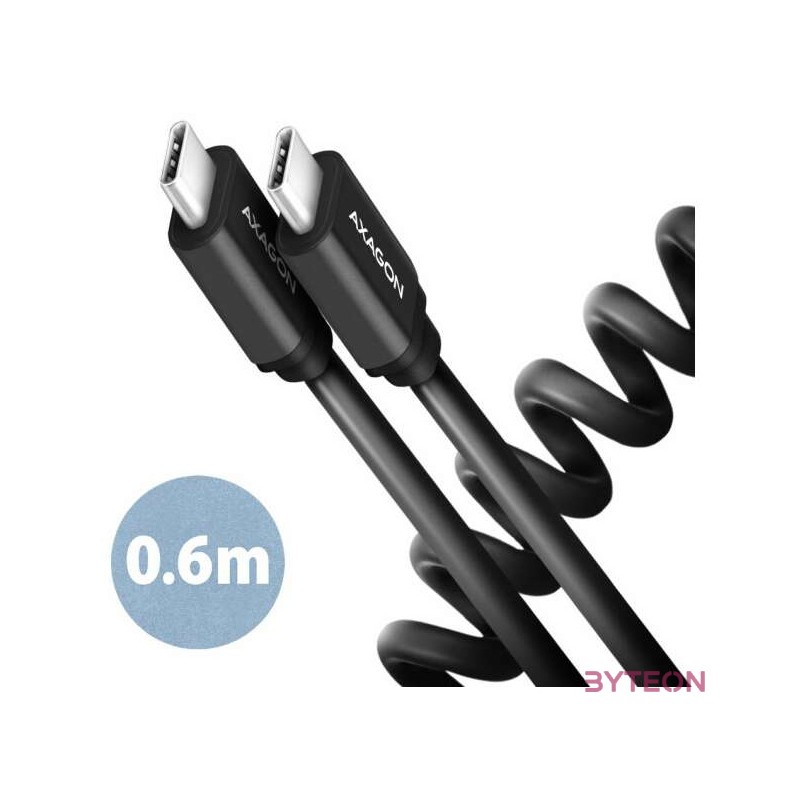 Axagon BUCM-CM10TB USB kábel 0,6 M USB 2.0 USB C