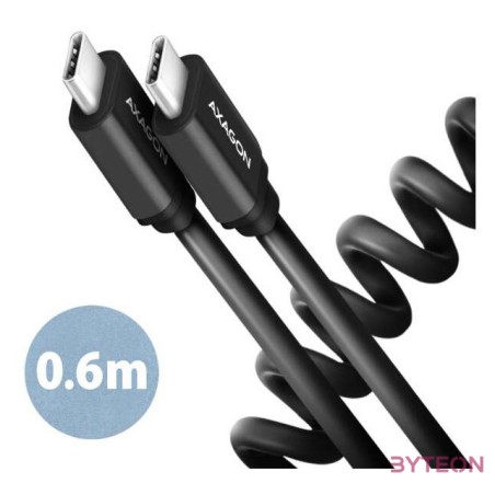 Axagon BUCM-CM10TB USB kábel 0,6 M USB 2.0 USB C
