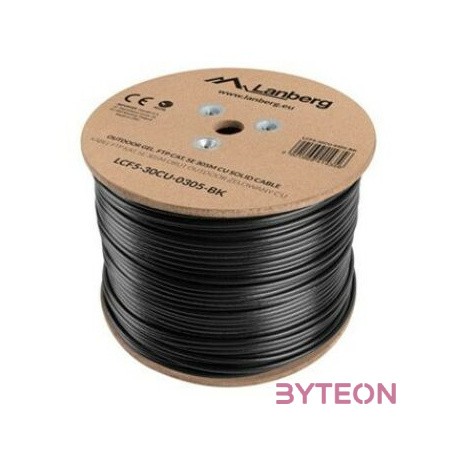 Lanberg LCF5-30CU-0305-BK hálózati kábel Fekete 305 M Cat5e F,UTP (FTP)