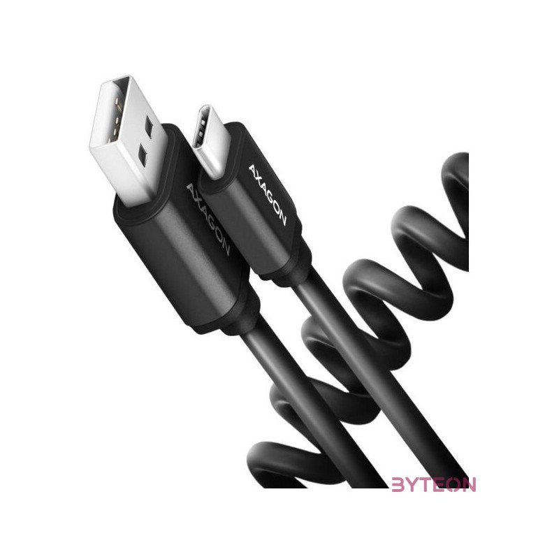 Axagon BUCM-AM10TB USB kábel 0,6 M USB 2.0 USB C USB A Fekete
