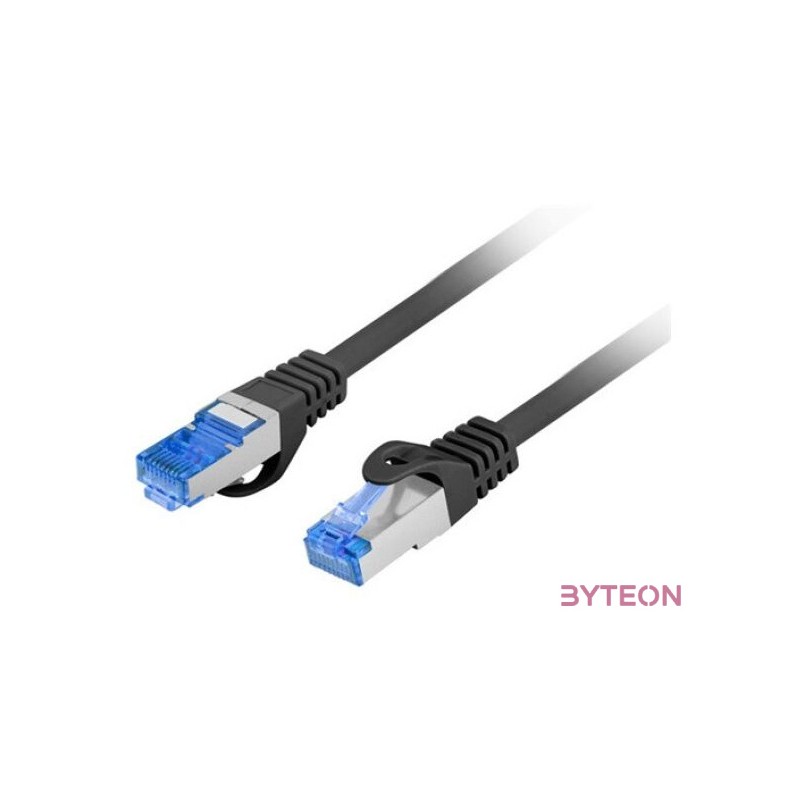 Lanberg PCF6A-10CC-0200-BK hálózati kábel Fekete 2 M Cat6a S,FTP (S-STP)