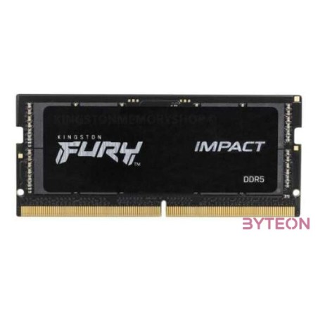 Kingston Technology FURY Impact memóriamodul 16 GB 1 x 16 GB DDR5 4800 Mhz