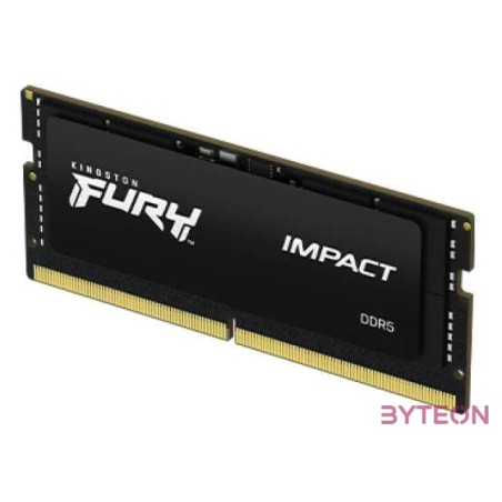 Kingston Technology FURY Impact memóriamodul 8 GB 1 x 8 GB DDR5 4800 Mhz