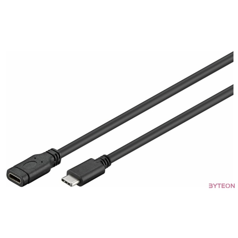 Goobay 45393 USB kábel 1 M USB 3.2 Gen 1 (3.1 Gen 1) USB C Fekete