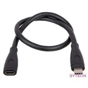 Akyga AK-USB-32 USB kábel 0,3 M USB 3.2 Gen 2 (3.1 Gen 2) USB C Fekete