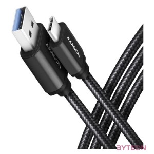 Axagon BUCM3-AM20AB USB kábel 2 M USB 3.2 Gen 1 (3.1 Gen 1) USB C USB A Fekete