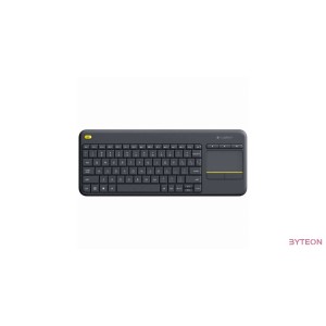 Logitech K400 Plus Touch (DE, Vez.nélküli) - Fekete