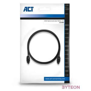 ACT AC3690 audio kábel 1,2 M TOSLINK Fekete