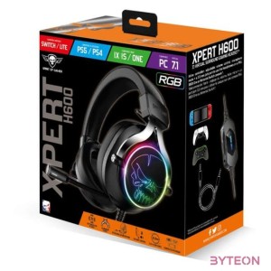 Spirit Of Gamer Xpert H600 (Jack, 7.1) - Fekete