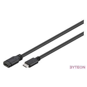 Goobay 45393 USB kábel 1 M USB 3.2 Gen 1 (3.1 Gen 1) USB C Fekete